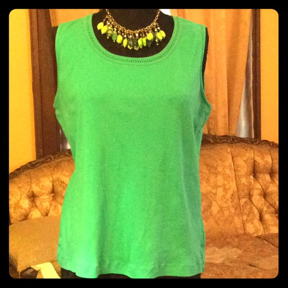 White Stag Green Tank Top